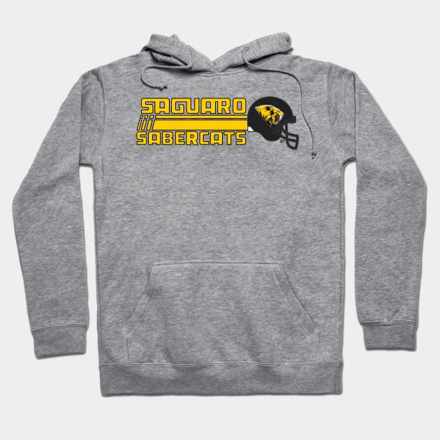 Saguaro Sabercats (Rush Primary - Black Lined) Hoodie by dhartist